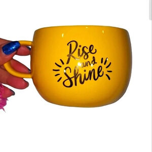 Rise and Shine Yellow Large Mug